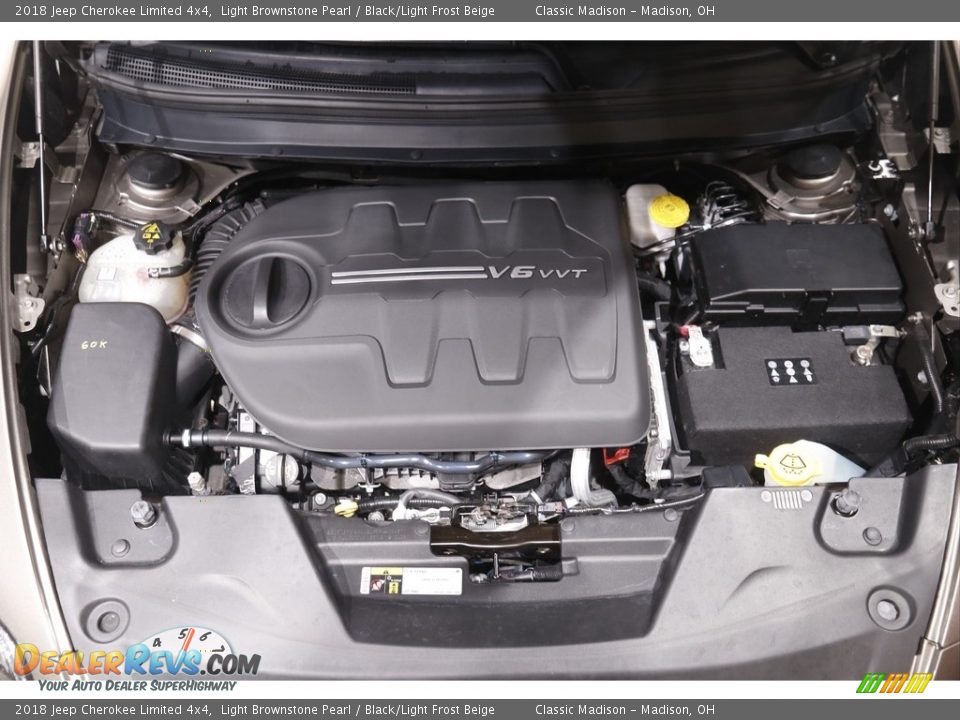 2018 Jeep Cherokee Limited 4x4 Light Brownstone Pearl / Black/Light Frost Beige Photo #22