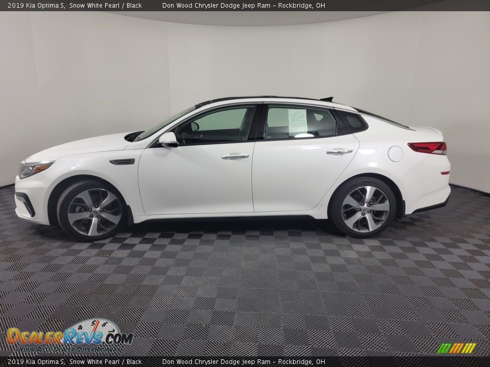 2019 Kia Optima S Snow White Pearl / Black Photo #7