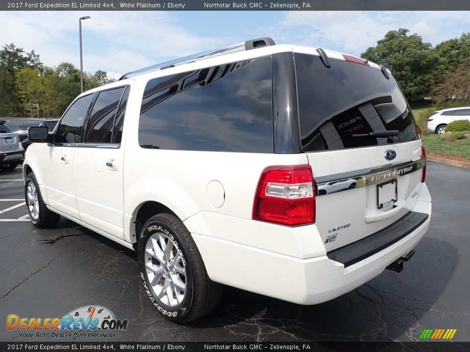 2017 Ford Expedition EL Limited 4x4 White Platinum / Ebony Photo #12