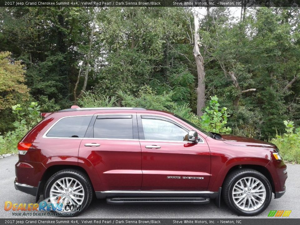 Velvet Red Pearl 2017 Jeep Grand Cherokee Summit 4x4 Photo #5