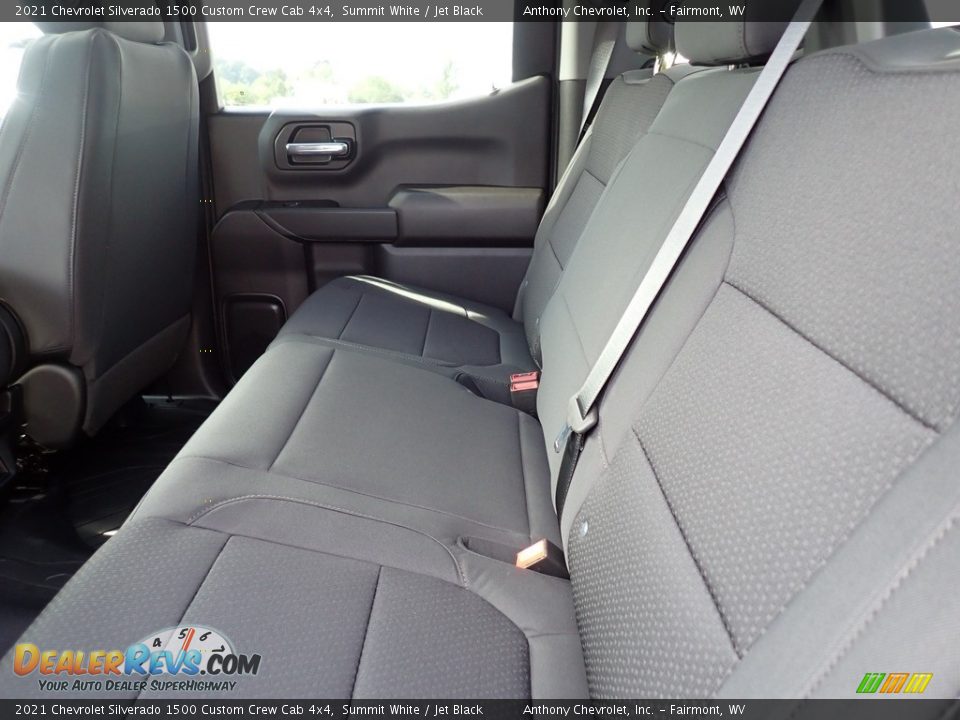 2021 Chevrolet Silverado 1500 Custom Crew Cab 4x4 Summit White / Jet Black Photo #11