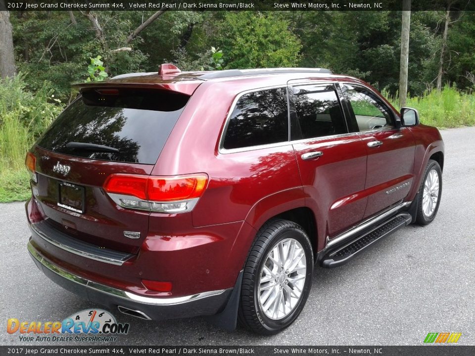 2017 Jeep Grand Cherokee Summit 4x4 Velvet Red Pearl / Dark Sienna Brown/Black Photo #6