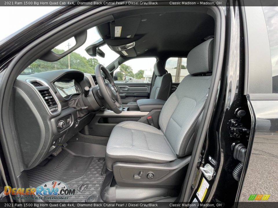 Diesel Gray/Black Interior - 2021 Ram 1500 Big Horn Quad Cab 4x4 Photo #2
