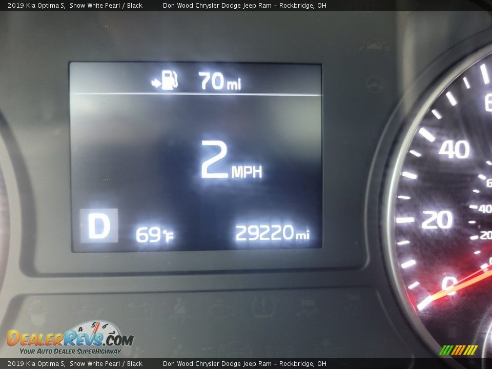 2019 Kia Optima S Snow White Pearl / Black Photo #33