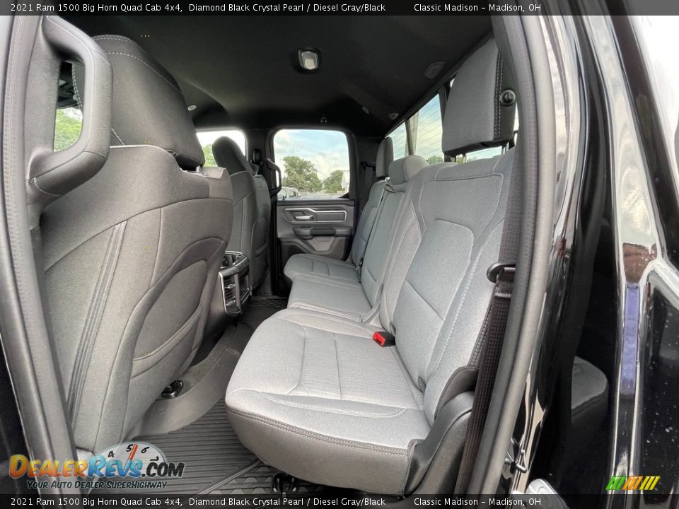 Rear Seat of 2021 Ram 1500 Big Horn Quad Cab 4x4 Photo #3