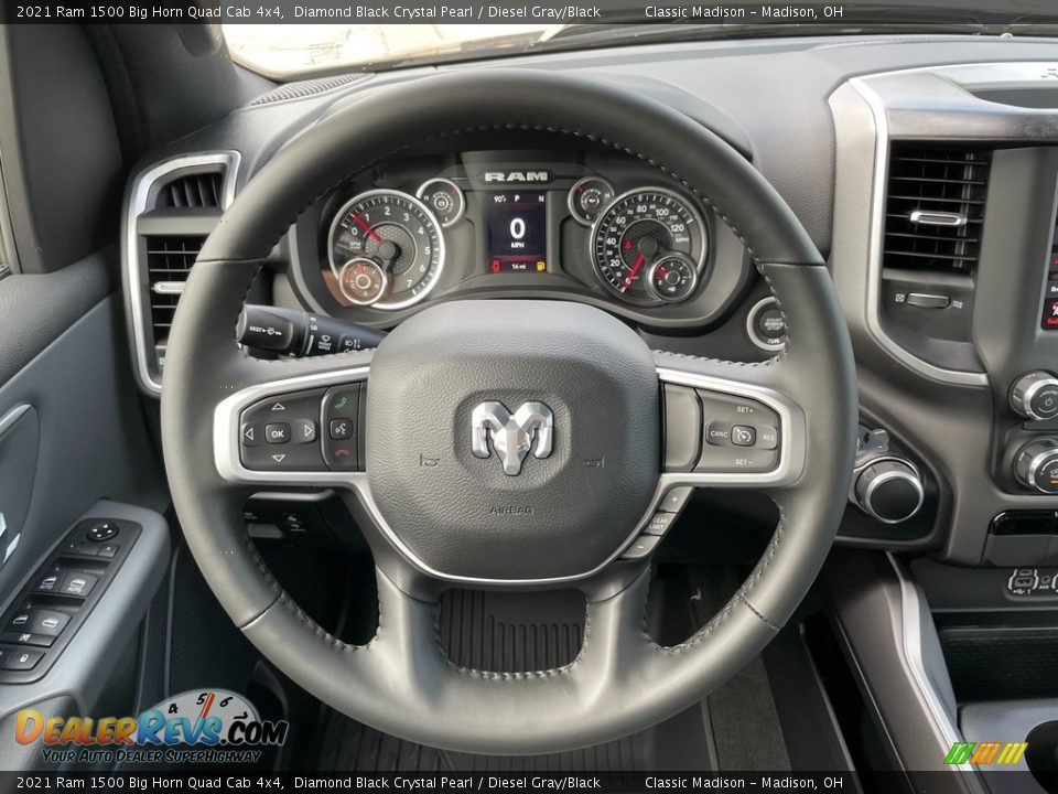 2021 Ram 1500 Big Horn Quad Cab 4x4 Steering Wheel Photo #5
