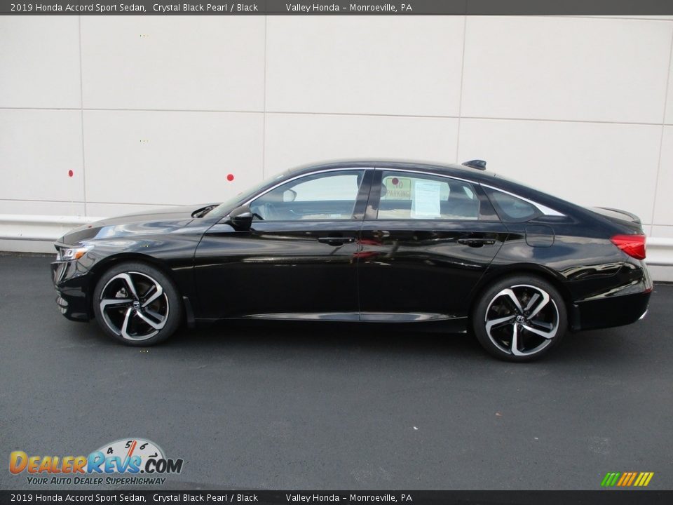 2019 Honda Accord Sport Sedan Crystal Black Pearl / Black Photo #2