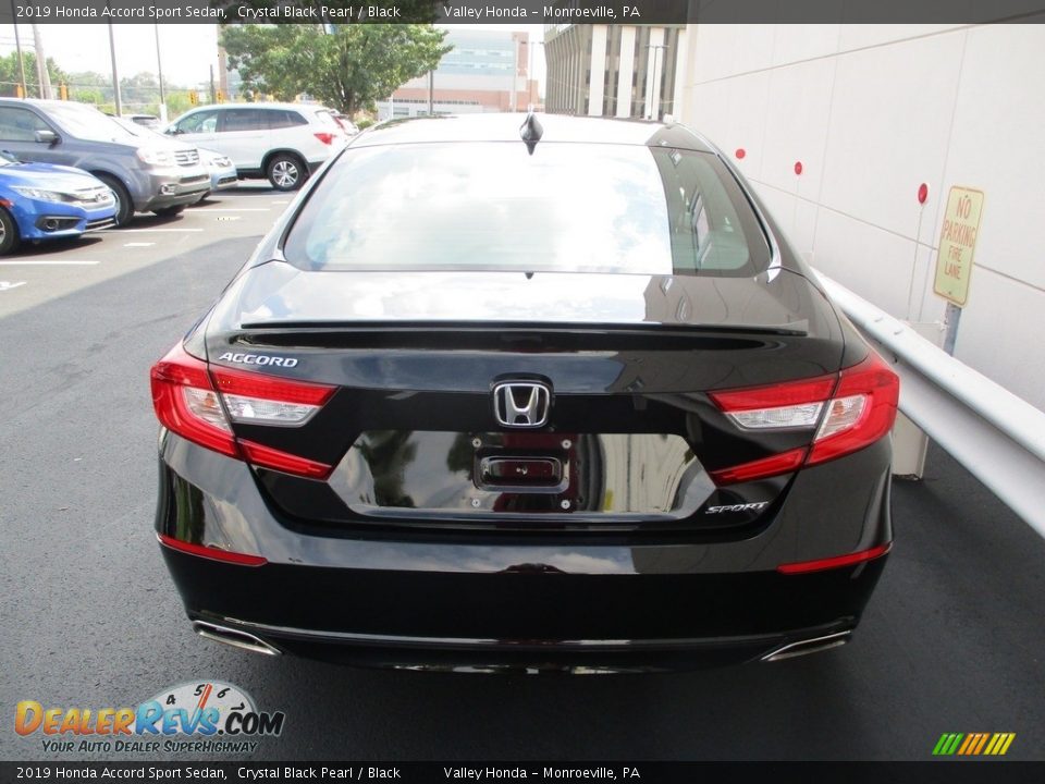 2019 Honda Accord Sport Sedan Crystal Black Pearl / Black Photo #4