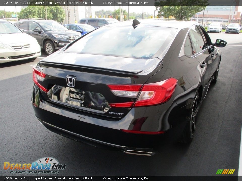2019 Honda Accord Sport Sedan Crystal Black Pearl / Black Photo #5