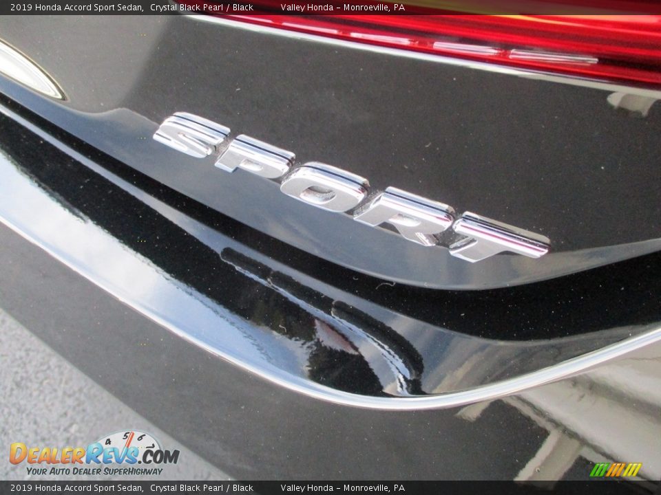2019 Honda Accord Sport Sedan Crystal Black Pearl / Black Photo #6