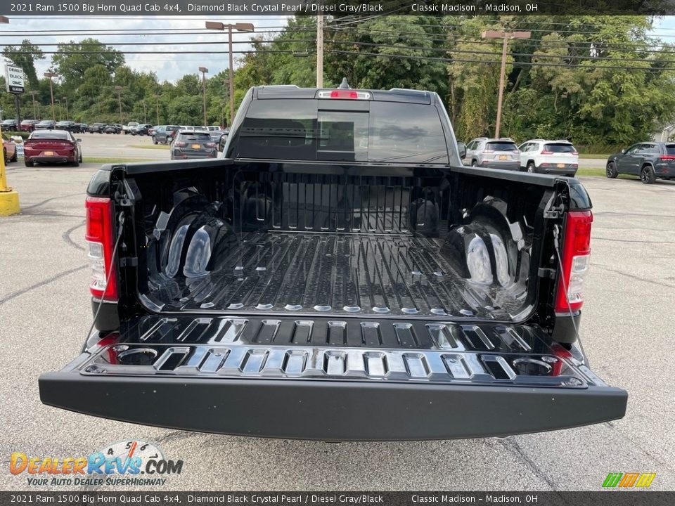 2021 Ram 1500 Big Horn Quad Cab 4x4 Diamond Black Crystal Pearl / Diesel Gray/Black Photo #11