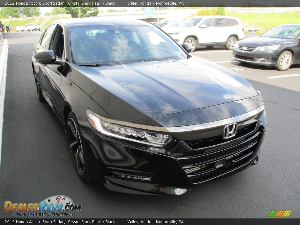 2019 Honda Accord Sport Sedan Crystal Black Pearl / Black Photo #8