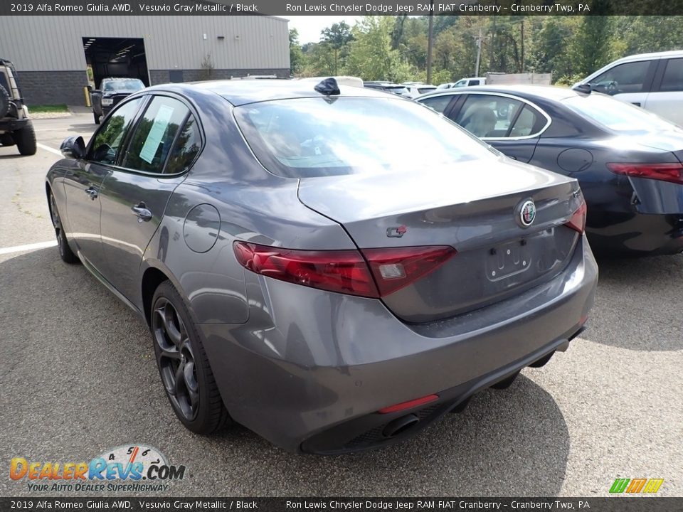 2019 Alfa Romeo Giulia AWD Vesuvio Gray Metallic / Black Photo #4