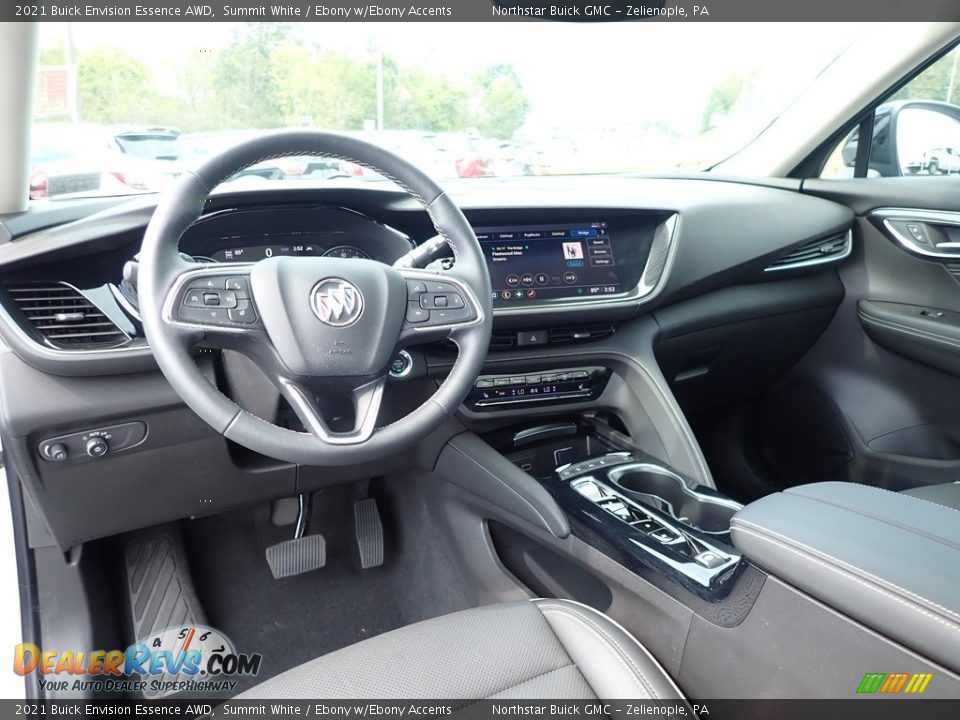Ebony w/Ebony Accents Interior - 2021 Buick Envision Essence AWD Photo #19