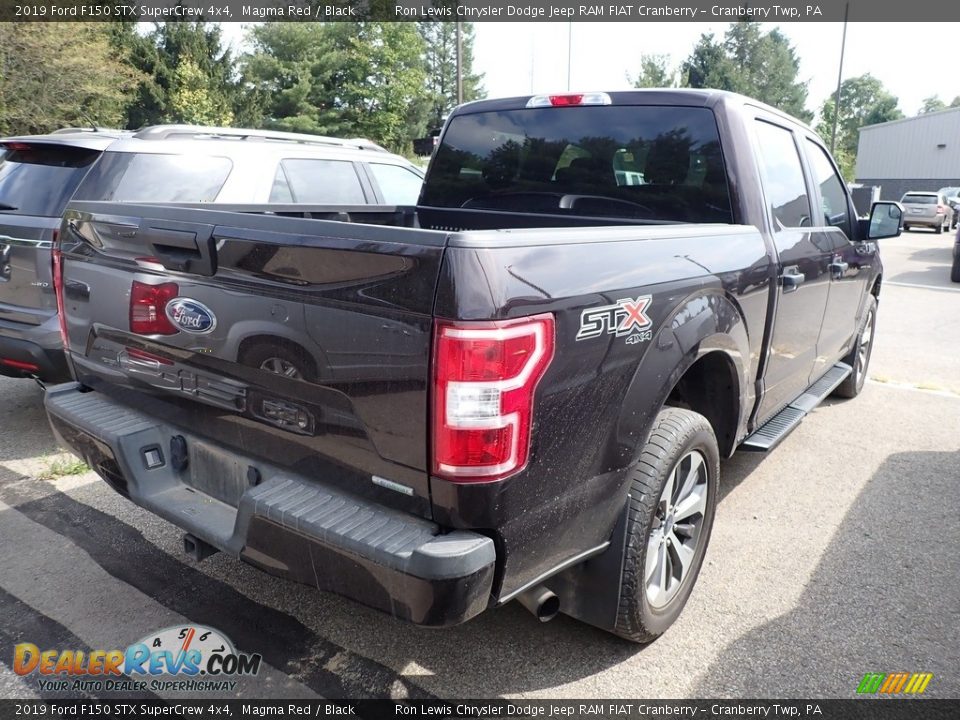 2019 Ford F150 STX SuperCrew 4x4 Magma Red / Black Photo #3