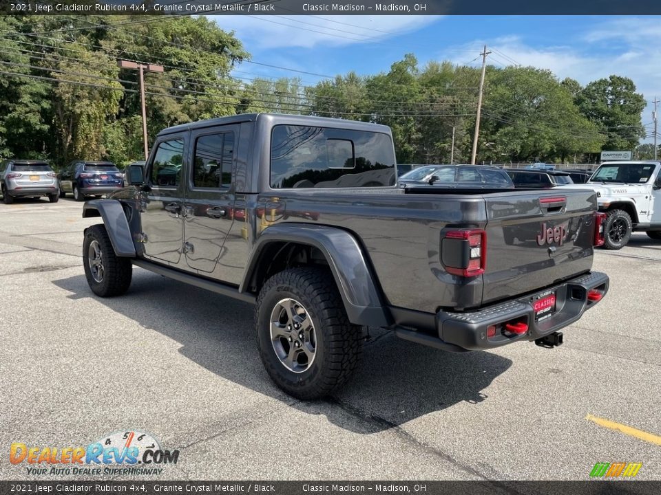 2021 Jeep Gladiator Rubicon 4x4 Granite Crystal Metallic / Black Photo #2