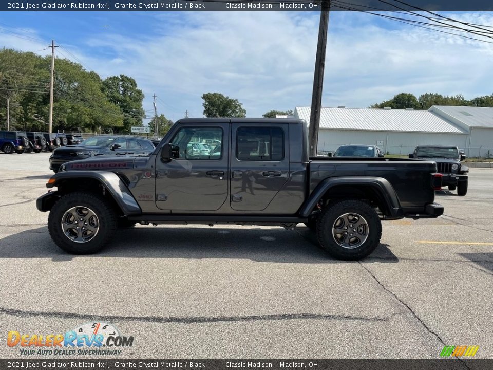 2021 Jeep Gladiator Rubicon 4x4 Granite Crystal Metallic / Black Photo #3