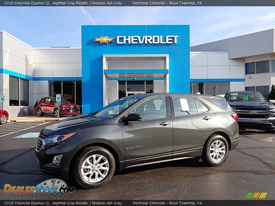 2018 Chevrolet Equinox LS Nightfall Gray Metallic / Medium Ash Gray Photo #1