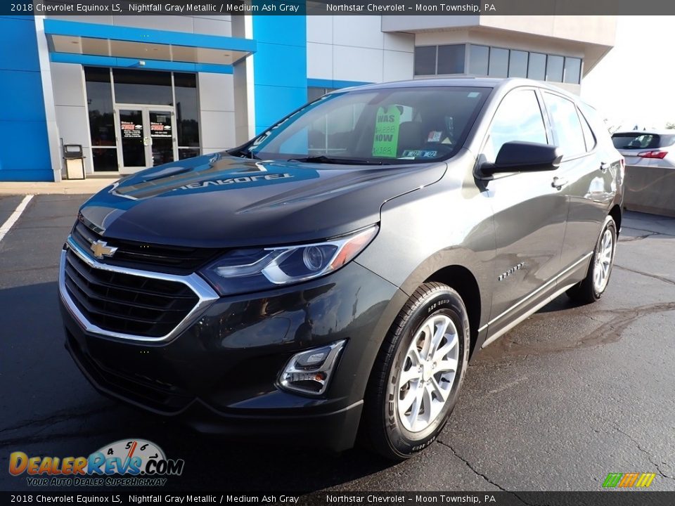 2018 Chevrolet Equinox LS Nightfall Gray Metallic / Medium Ash Gray Photo #2