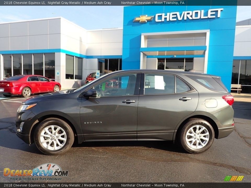 2018 Chevrolet Equinox LS Nightfall Gray Metallic / Medium Ash Gray Photo #3