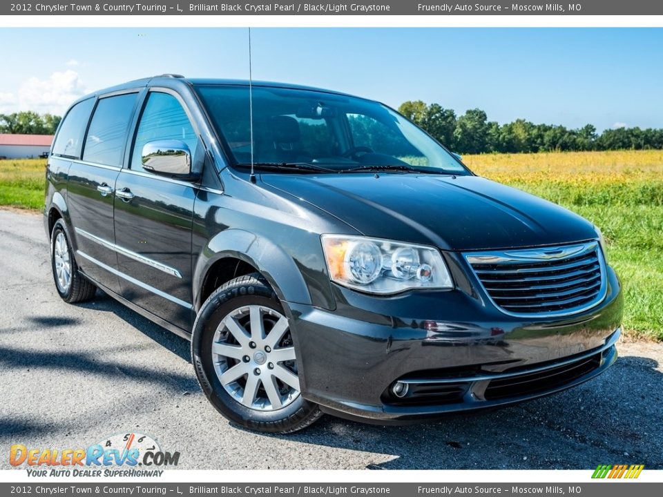 2012 Chrysler Town & Country Touring - L Brilliant Black Crystal Pearl / Black/Light Graystone Photo #1
