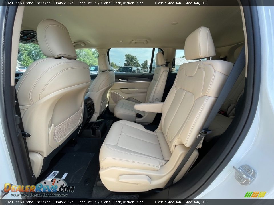 2021 Jeep Grand Cherokee L Limited 4x4 Bright White / Global Black/Wicker Beige Photo #3