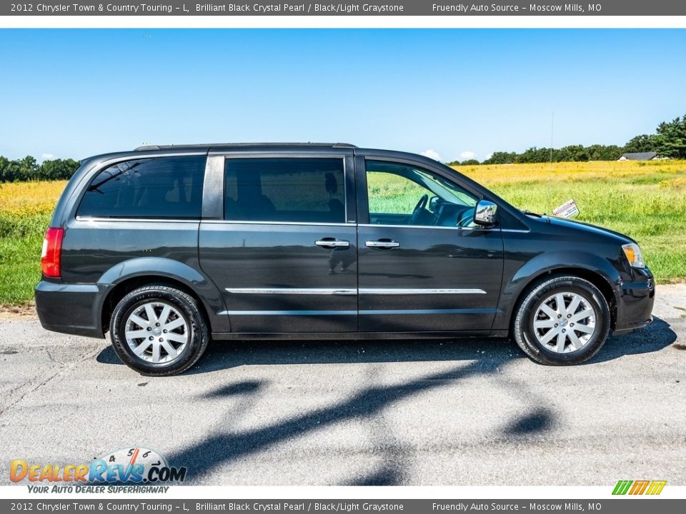 2012 Chrysler Town & Country Touring - L Brilliant Black Crystal Pearl / Black/Light Graystone Photo #3