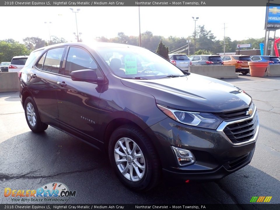 2018 Chevrolet Equinox LS Nightfall Gray Metallic / Medium Ash Gray Photo #11