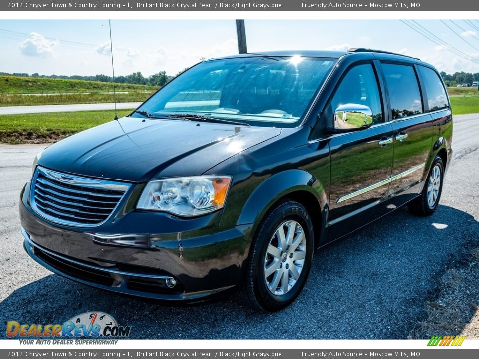 2012 Chrysler Town & Country Touring - L Brilliant Black Crystal Pearl / Black/Light Graystone Photo #8