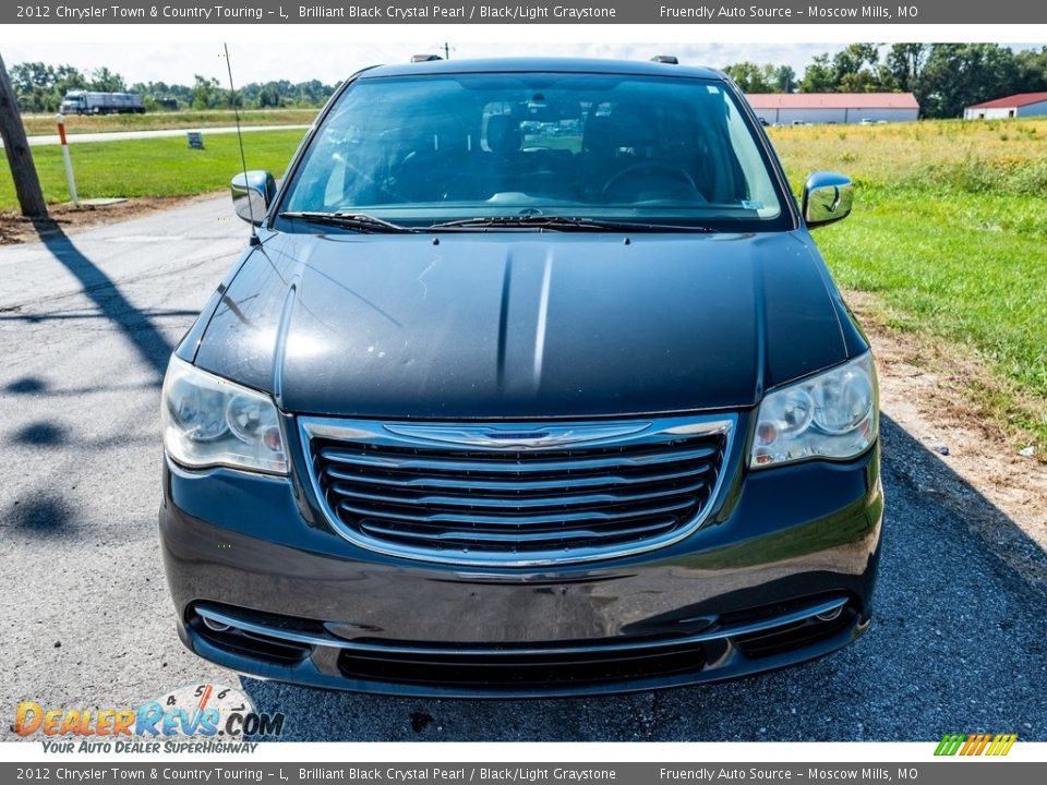 2012 Chrysler Town & Country Touring - L Brilliant Black Crystal Pearl / Black/Light Graystone Photo #9