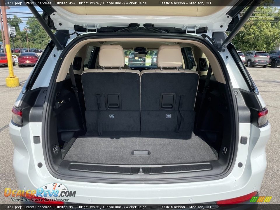 2021 Jeep Grand Cherokee L Limited 4x4 Bright White / Global Black/Wicker Beige Photo #13