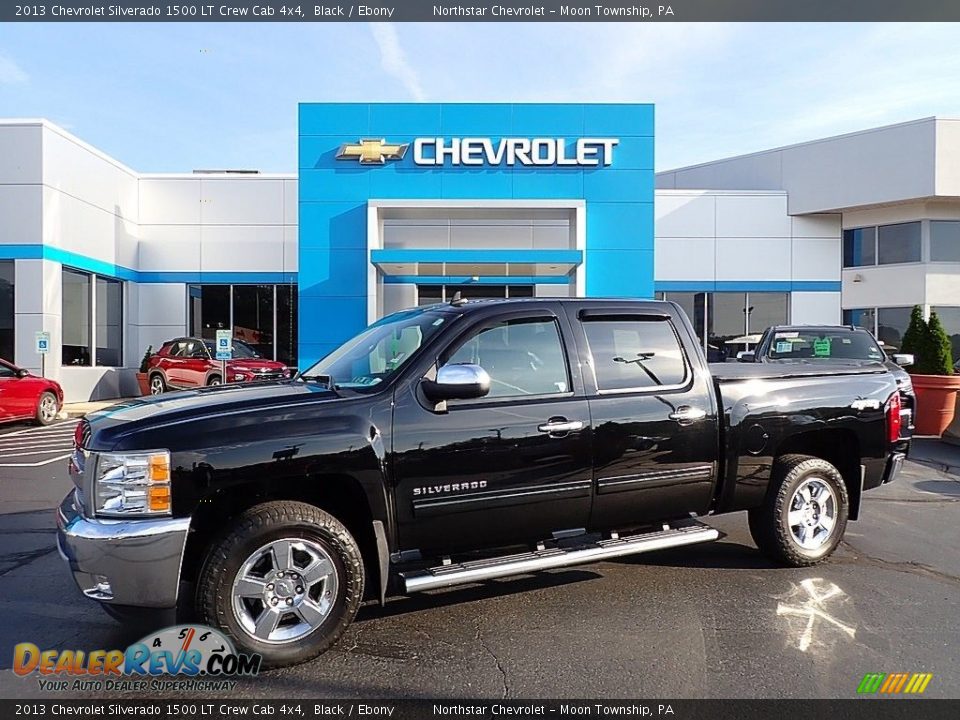 2013 Chevrolet Silverado 1500 LT Crew Cab 4x4 Black / Ebony Photo #1