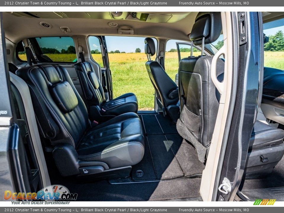 2012 Chrysler Town & Country Touring - L Brilliant Black Crystal Pearl / Black/Light Graystone Photo #25