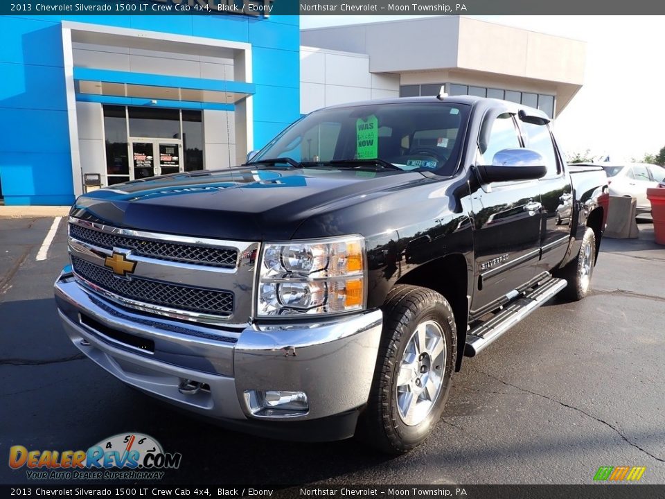 2013 Chevrolet Silverado 1500 LT Crew Cab 4x4 Black / Ebony Photo #2