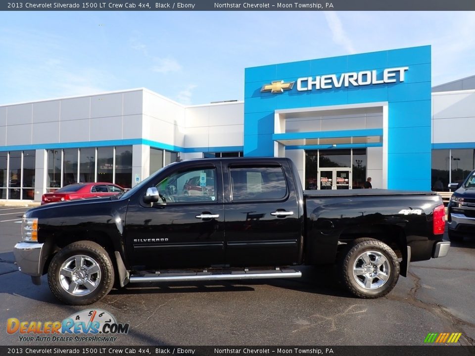 2013 Chevrolet Silverado 1500 LT Crew Cab 4x4 Black / Ebony Photo #3