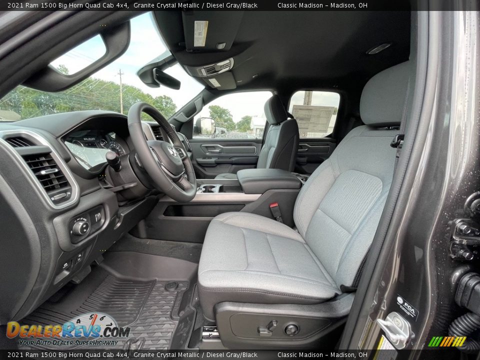 2021 Ram 1500 Big Horn Quad Cab 4x4 Granite Crystal Metallic / Diesel Gray/Black Photo #2