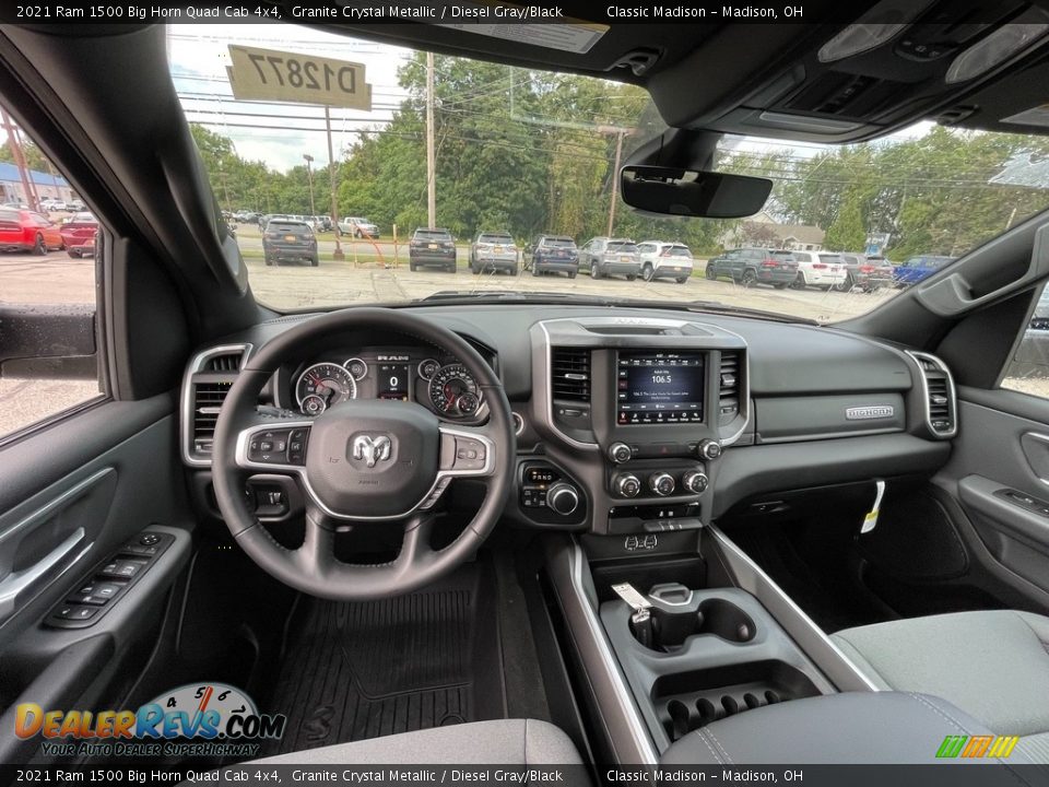 2021 Ram 1500 Big Horn Quad Cab 4x4 Granite Crystal Metallic / Diesel Gray/Black Photo #4