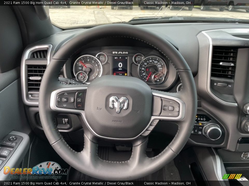 2021 Ram 1500 Big Horn Quad Cab 4x4 Granite Crystal Metallic / Diesel Gray/Black Photo #5