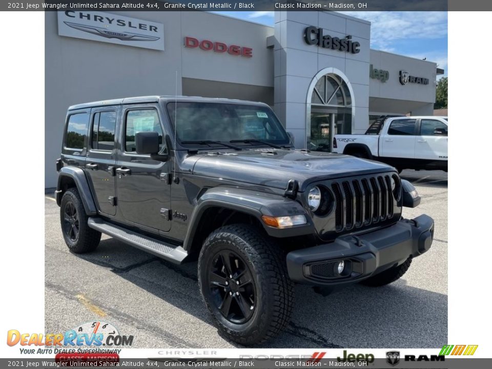 2021 Jeep Wrangler Unlimited Sahara Altitude 4x4 Granite Crystal Metallic / Black Photo #1