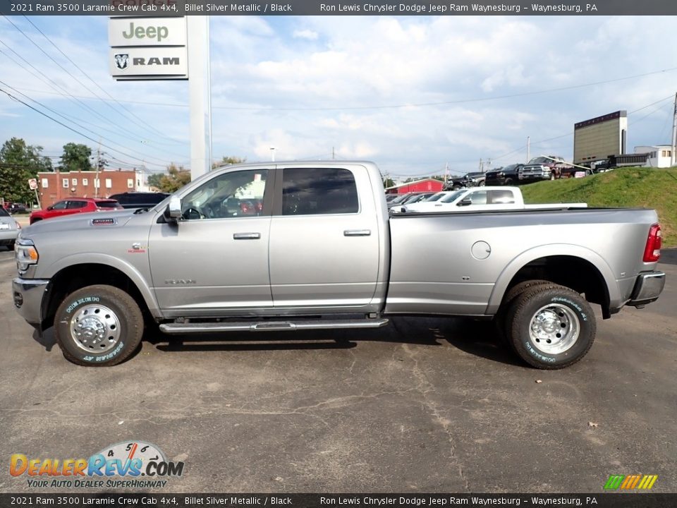 2021 Ram 3500 Laramie Crew Cab 4x4 Billet Silver Metallic / Black Photo #2