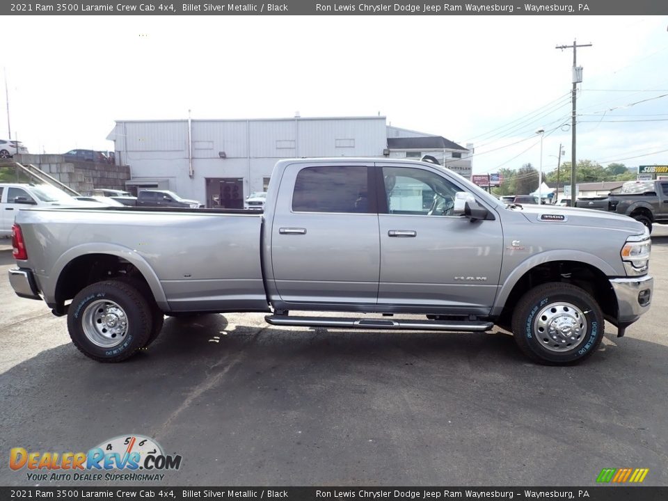 2021 Ram 3500 Laramie Crew Cab 4x4 Billet Silver Metallic / Black Photo #6