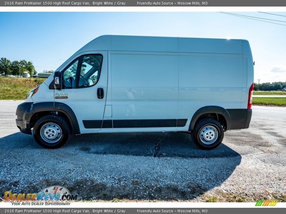 2016 Ram ProMaster 1500 High Roof Cargo Van Bright White / Gray Photo #7