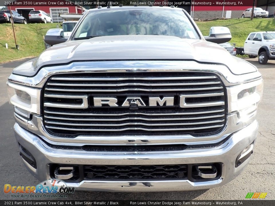 2021 Ram 3500 Laramie Crew Cab 4x4 Billet Silver Metallic / Black Photo #8