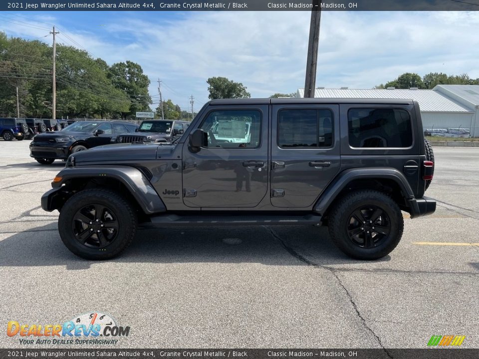 2021 Jeep Wrangler Unlimited Sahara Altitude 4x4 Granite Crystal Metallic / Black Photo #8