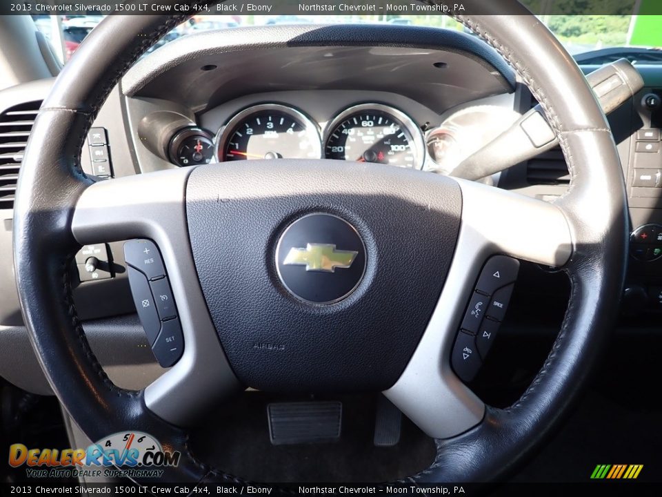 2013 Chevrolet Silverado 1500 LT Crew Cab 4x4 Black / Ebony Photo #24