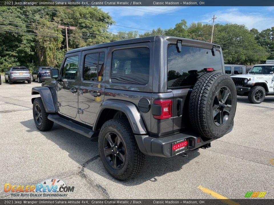 2021 Jeep Wrangler Unlimited Sahara Altitude 4x4 Granite Crystal Metallic / Black Photo #9