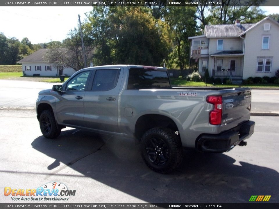 2021 Chevrolet Silverado 1500 LT Trail Boss Crew Cab 4x4 Satin Steel Metallic / Jet Black Photo #6