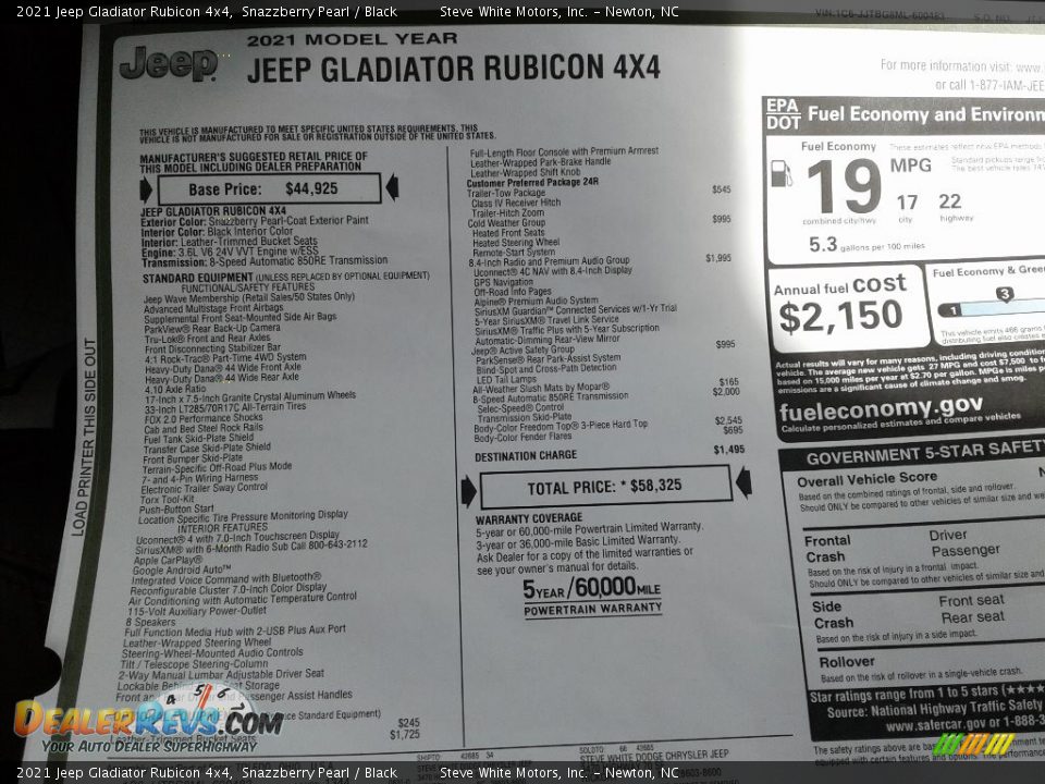 2021 Jeep Gladiator Rubicon 4x4 Snazzberry Pearl / Black Photo #30
