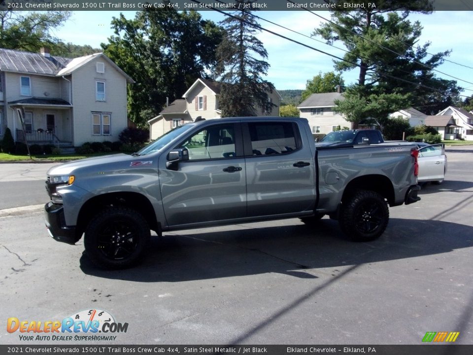 2021 Chevrolet Silverado 1500 LT Trail Boss Crew Cab 4x4 Satin Steel Metallic / Jet Black Photo #7