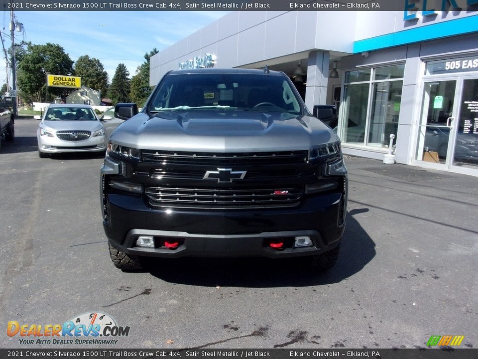 2021 Chevrolet Silverado 1500 LT Trail Boss Crew Cab 4x4 Satin Steel Metallic / Jet Black Photo #9